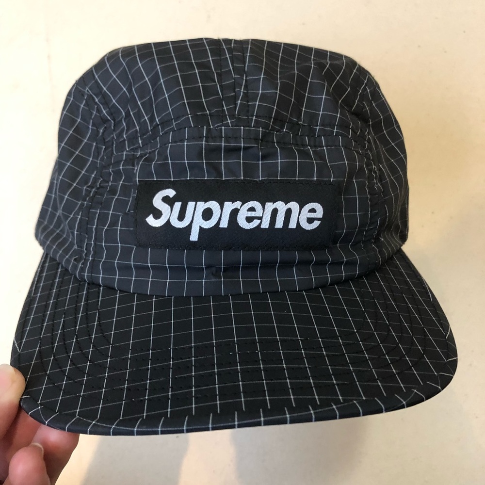 Supreme Nylon SS18 Box Logo Grid 5-Panel Hat